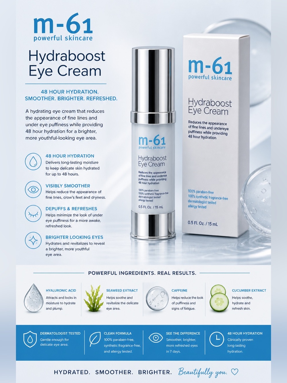 M-61 Hydraboost Eye Cream - NWT